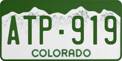 CO license plate ATP919