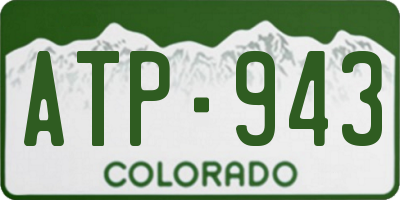 CO license plate ATP943
