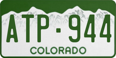 CO license plate ATP944