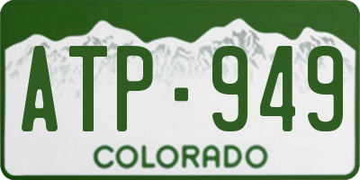 CO license plate ATP949