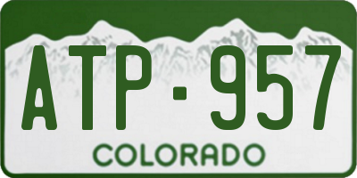 CO license plate ATP957