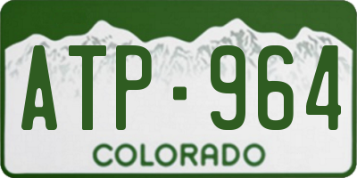 CO license plate ATP964