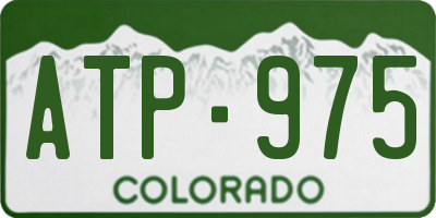 CO license plate ATP975