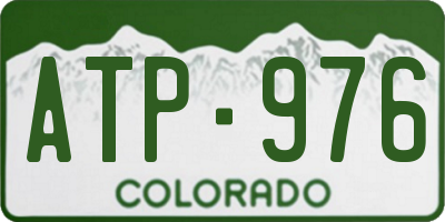 CO license plate ATP976