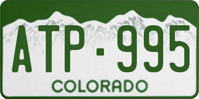 CO license plate ATP995