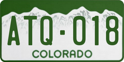 CO license plate ATQ018