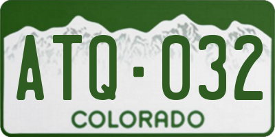 CO license plate ATQ032
