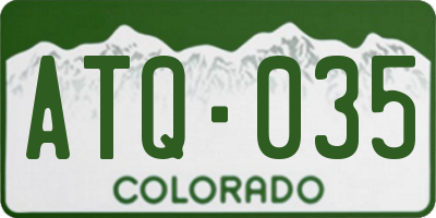 CO license plate ATQ035