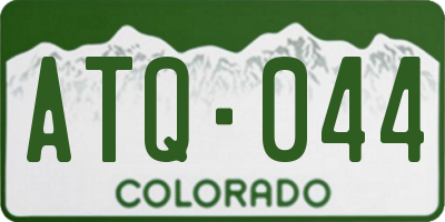 CO license plate ATQ044