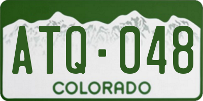 CO license plate ATQ048