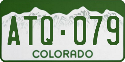CO license plate ATQ079