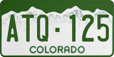 CO license plate ATQ125
