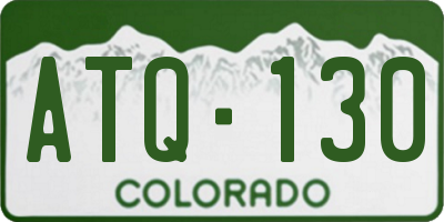 CO license plate ATQ130