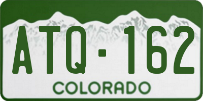 CO license plate ATQ162