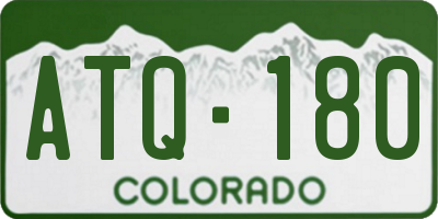 CO license plate ATQ180
