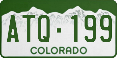 CO license plate ATQ199