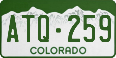 CO license plate ATQ259