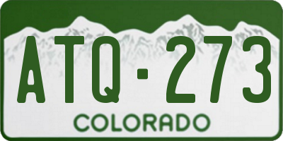 CO license plate ATQ273