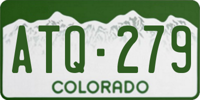 CO license plate ATQ279