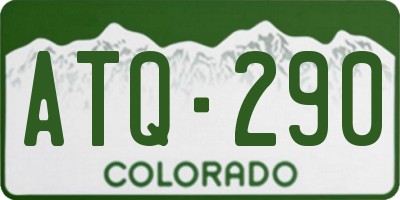 CO license plate ATQ290