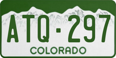 CO license plate ATQ297