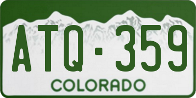 CO license plate ATQ359