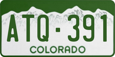 CO license plate ATQ391