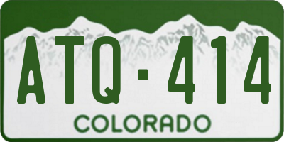 CO license plate ATQ414