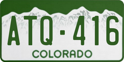 CO license plate ATQ416