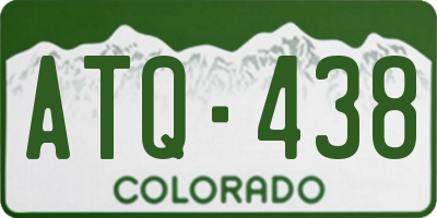 CO license plate ATQ438