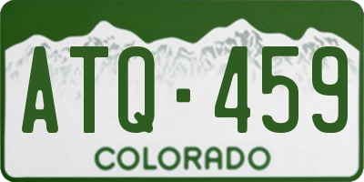 CO license plate ATQ459