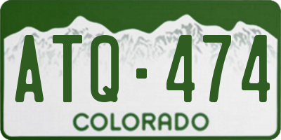 CO license plate ATQ474