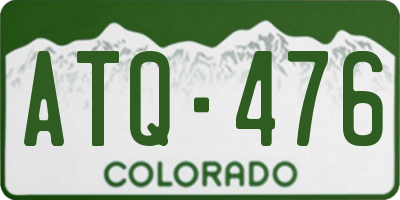 CO license plate ATQ476