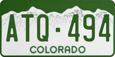 CO license plate ATQ494