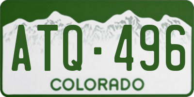 CO license plate ATQ496