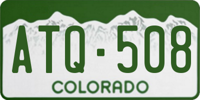 CO license plate ATQ508