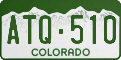 CO license plate ATQ510