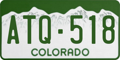 CO license plate ATQ518