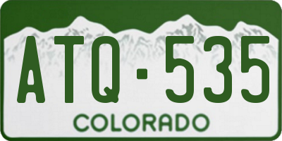 CO license plate ATQ535