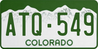 CO license plate ATQ549