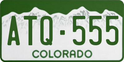 CO license plate ATQ555