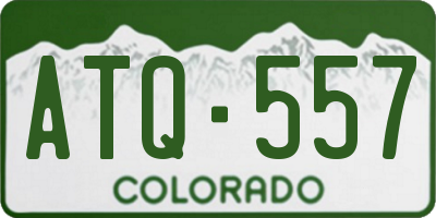 CO license plate ATQ557