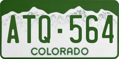 CO license plate ATQ564