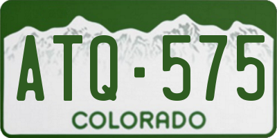 CO license plate ATQ575