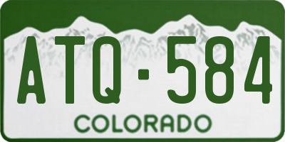 CO license plate ATQ584