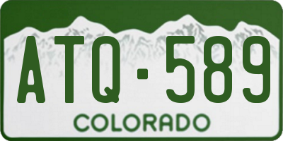 CO license plate ATQ589