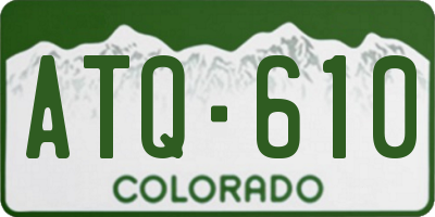 CO license plate ATQ610