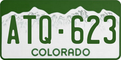 CO license plate ATQ623