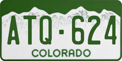 CO license plate ATQ624