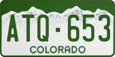CO license plate ATQ653